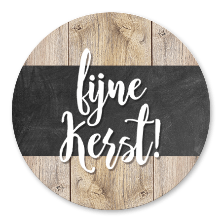 Kerst - Fijne kerst hout en krijtbord